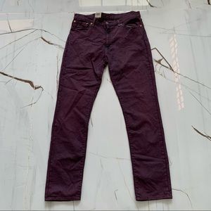 Levi's 501 Men's Original Straight Leg Fit Button Fly Purple Jeans 36x34